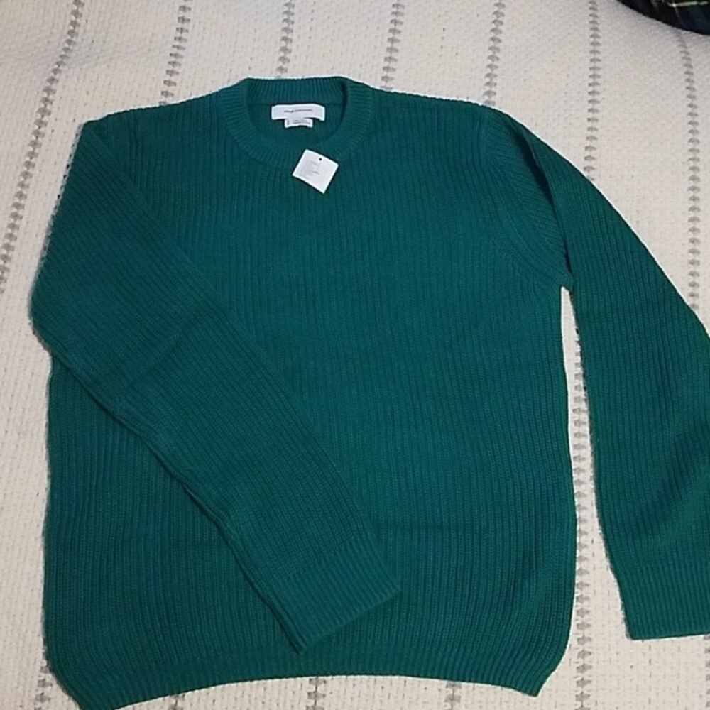 Urban Outfitters Green 100% Cotton Knit Sweater